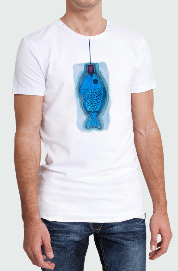 Camiseta Blau Fish Hombre Modelo