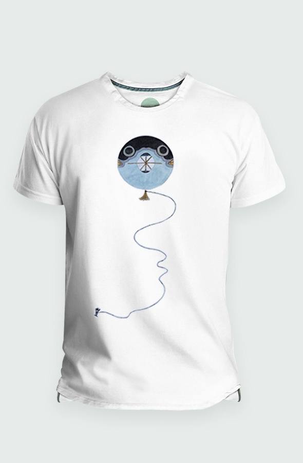 Camiseta Hombre Fugu Kite Detalle