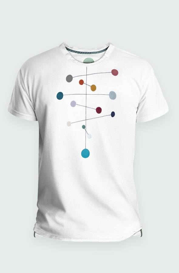 Camiseta Hombre Mobile Dots Detalle