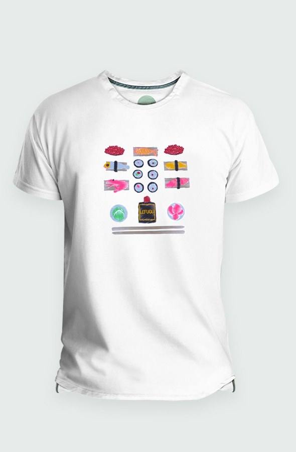 Camiseta Hombre Sushi Detalle