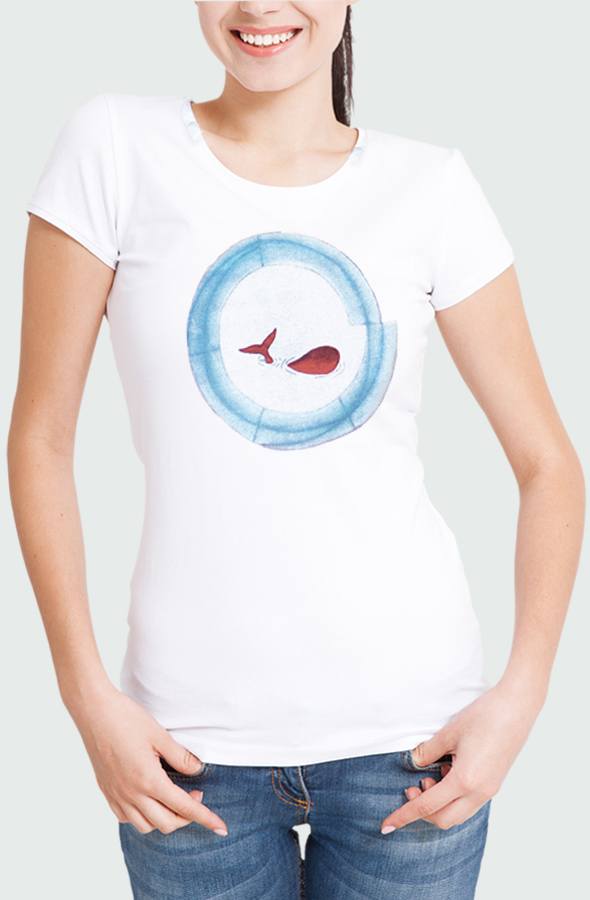 Women T-shirt Baleia Model