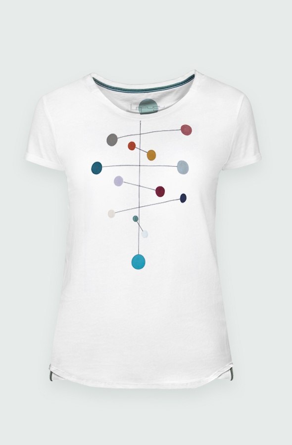 Camiseta Mujer Mobile Dots Detalles