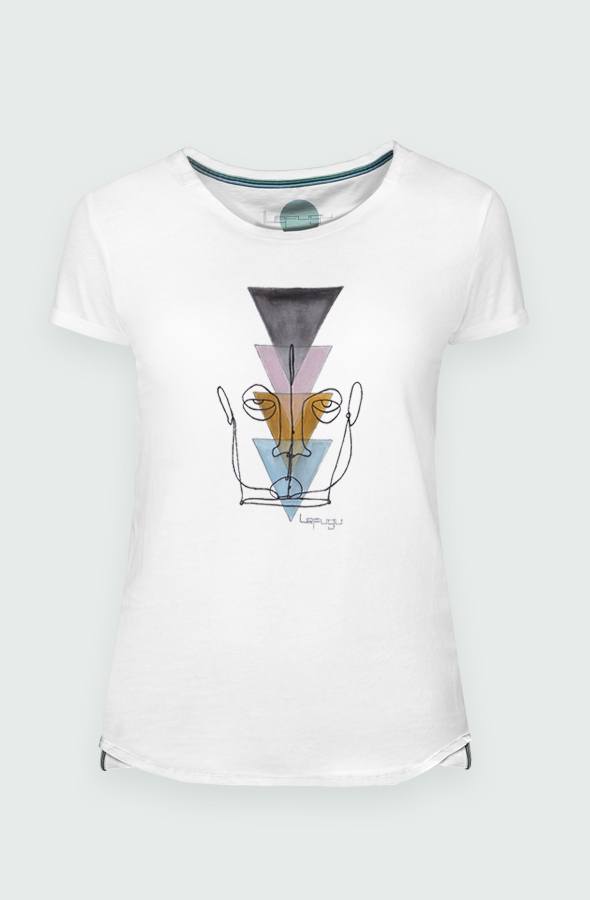 Camiseta Mujer Wired Face Detalle