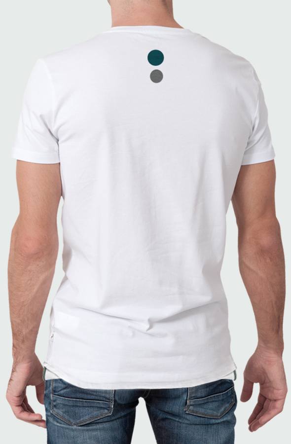 Zebra Dot Men's T-shirt image model back