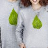 sudadera unisex devore flour leaf modelo
