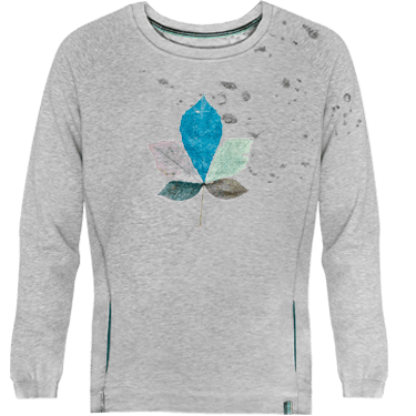 Sweatshirt unisex devore coloured leaf