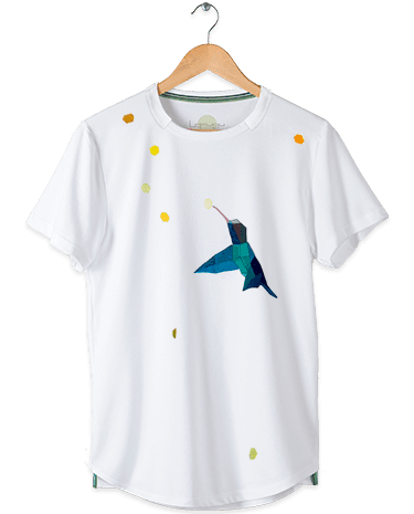 Camiseta básica Artee Blue Colibri Lefugu