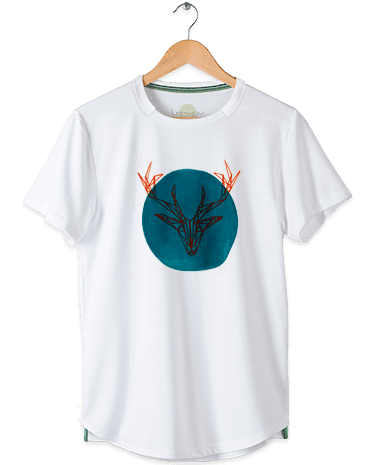 Camiseta básica Artee Deer Orange Lefugu