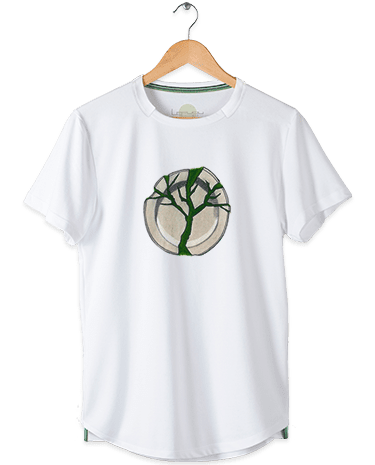 Camiseta básica Artee Green Tree Lefugu