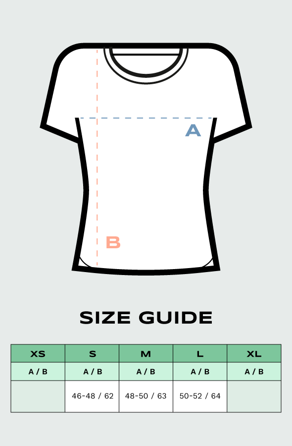 Size guide's Women T-shirt Lefugu